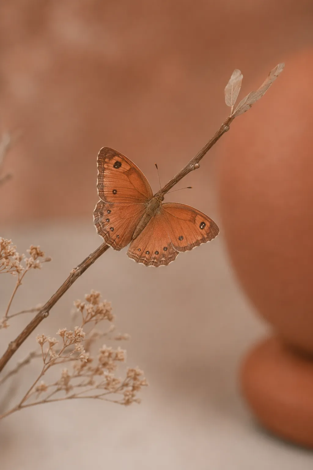 Farfalla posata su un fiore